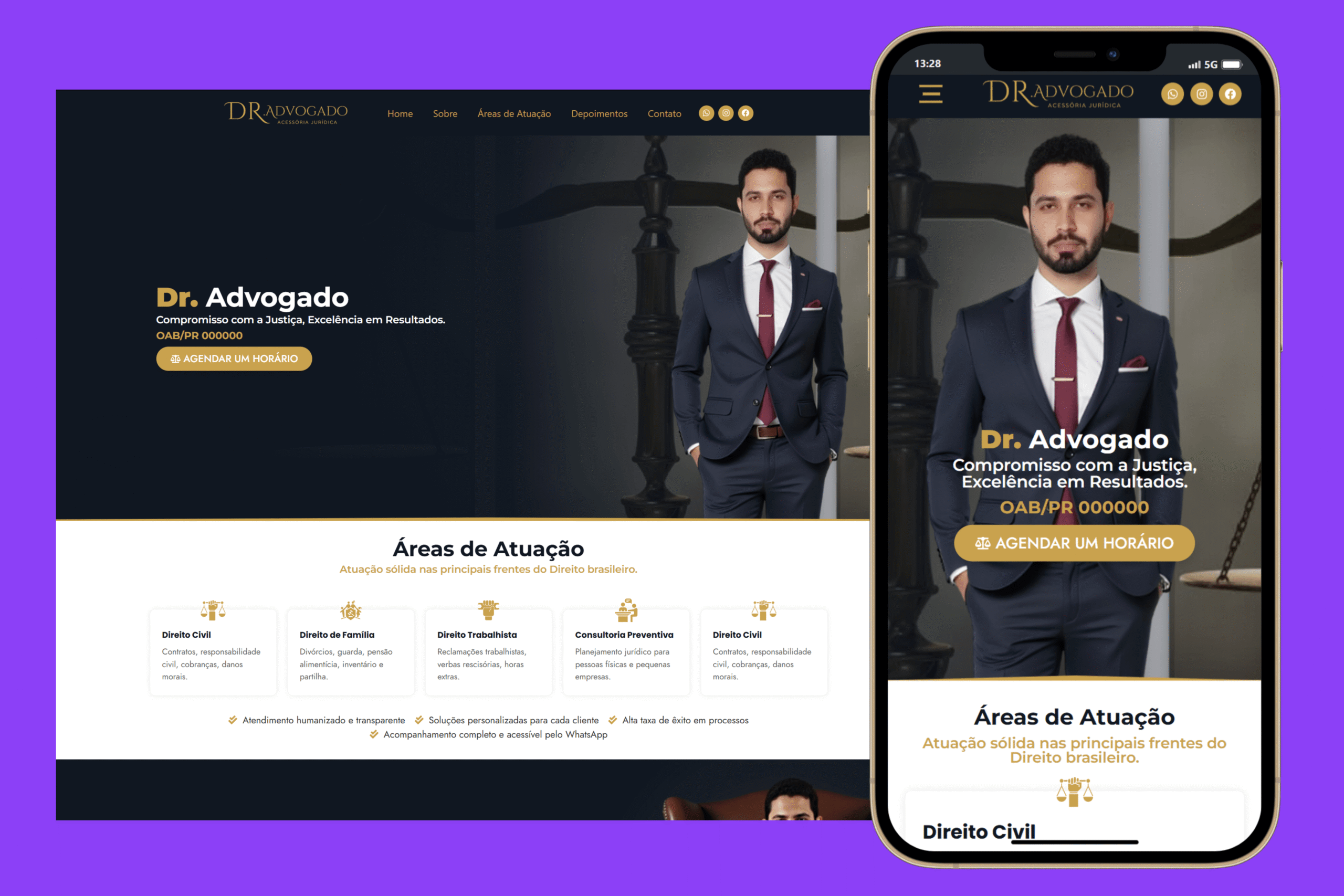 Sites Prontos Profissionais Site Para Advogados