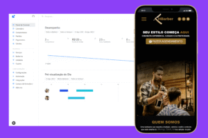 Sites Prontos Profissionais site para barbearia com sistema
