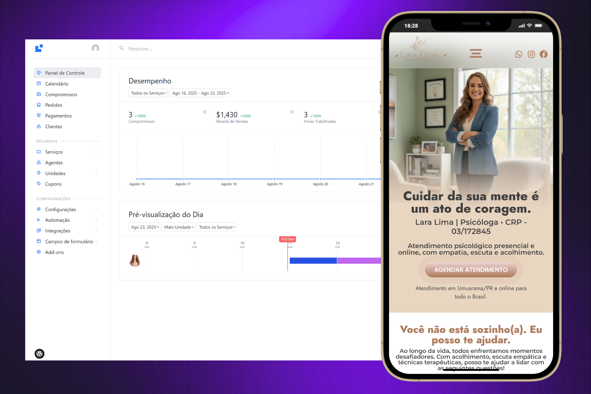 Sites Prontos Profissionais Site Para Psicólogos Com Sistema