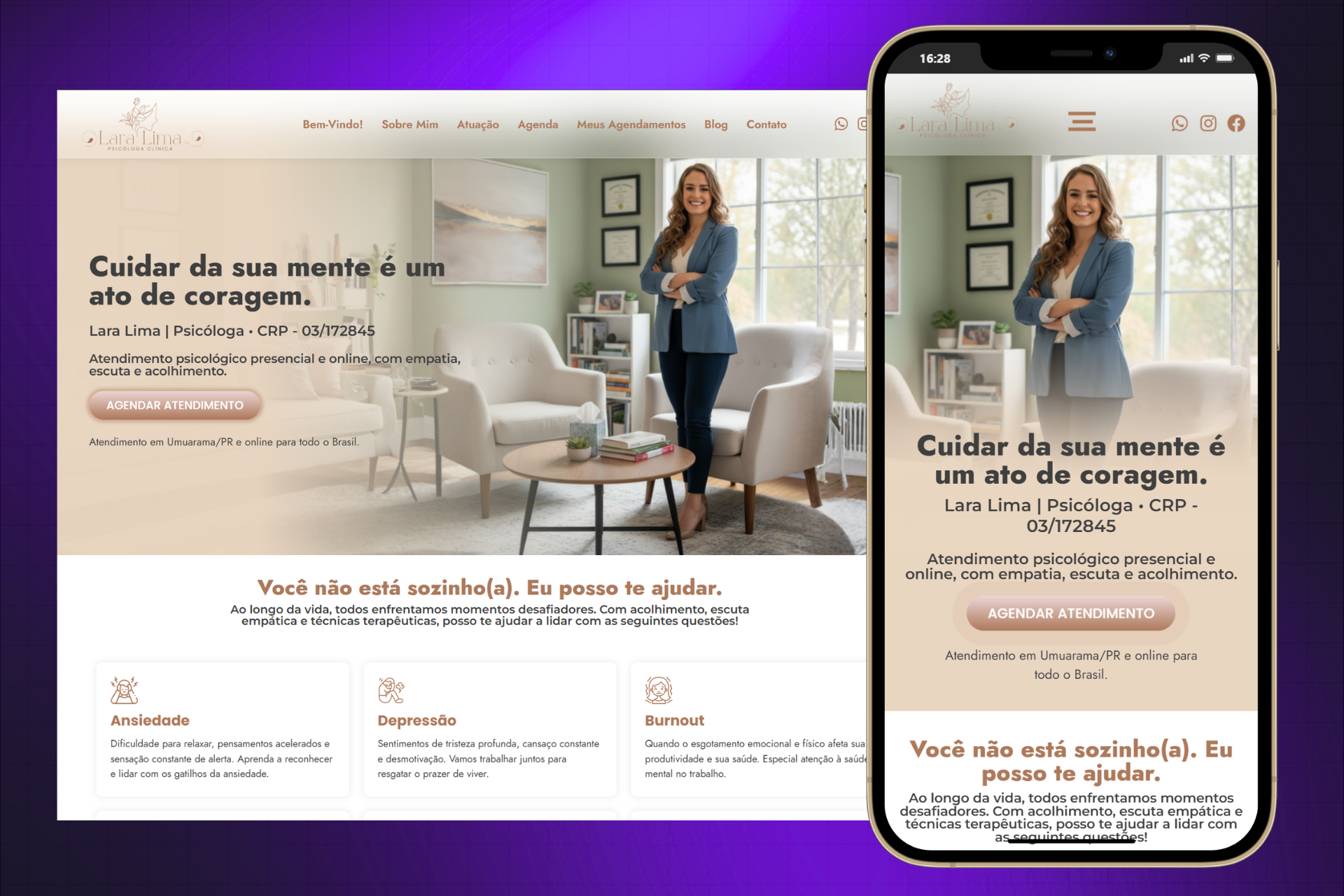 Sites Prontos Profissionais Site Para Psicólogos