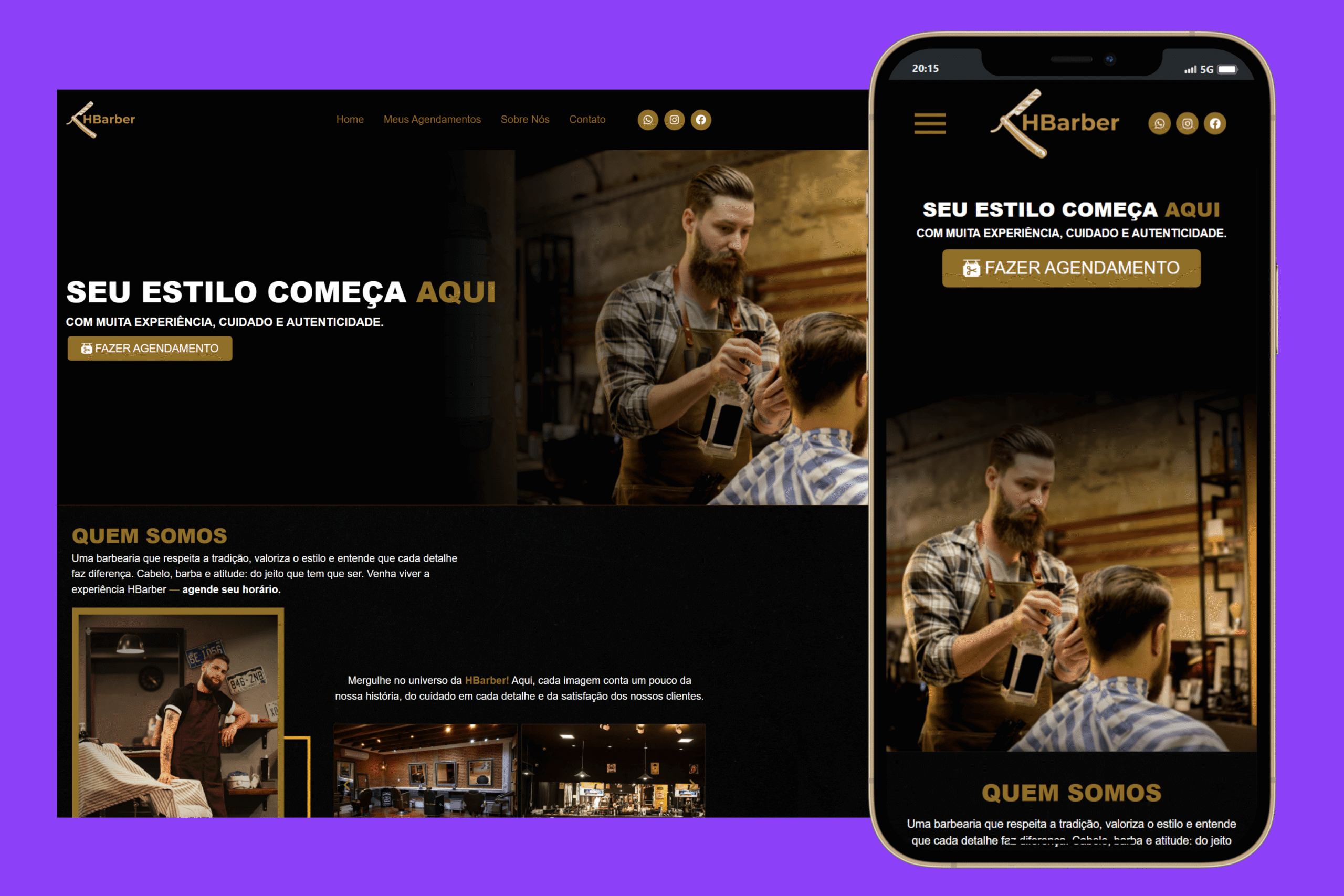 Sites Prontos Profissionais Site Para Barbearia